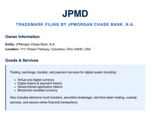 World’s Largest Bank Eyes Stablecoin Launch: JPMorgan Files for 'JPMD'