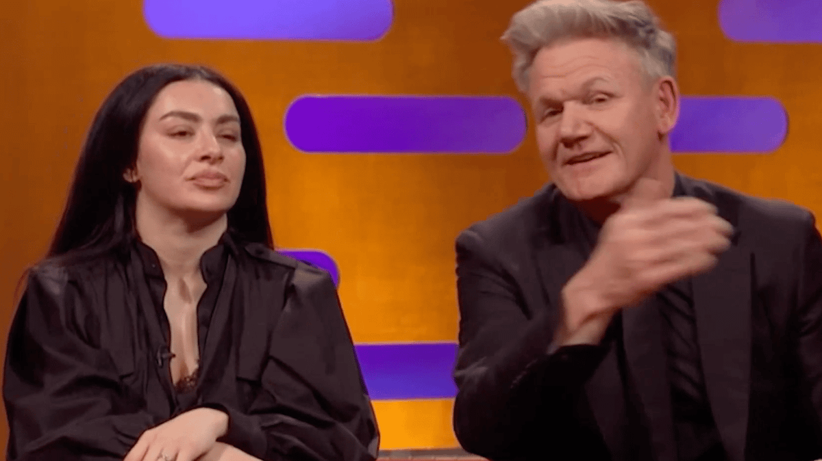 Charli XCX claps again at Gordon Ramsay on Graham Norton present