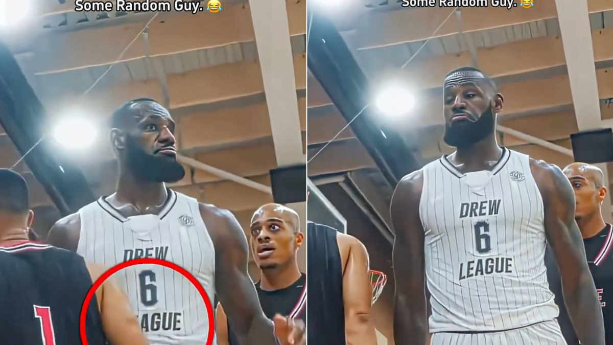 Cocky opponent tries to provoke LeBron James, instantly draws his attention