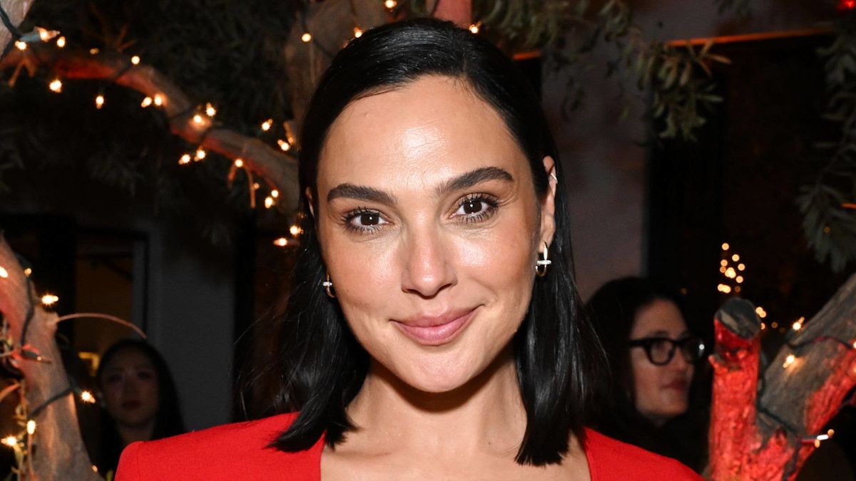 Gal Gadot Turns Heads in Plunging Red Dress at Star-Studded Party