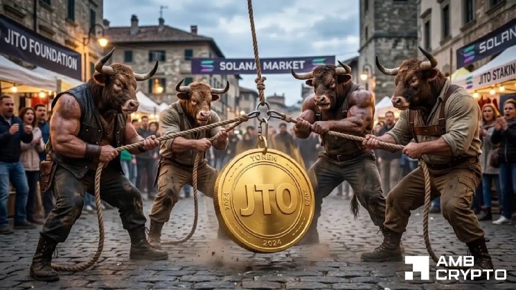 Jito (JTO) Price Falls Despite $24M Spot Buying – Bears at Risk