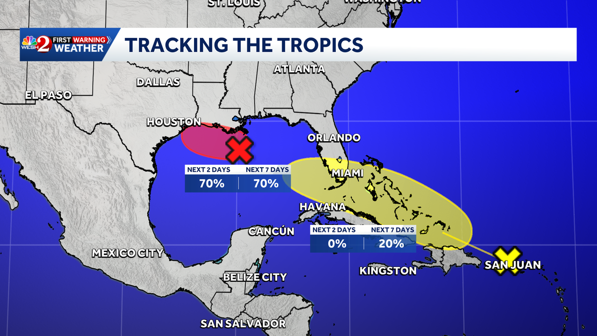 NHC Tracks 2 Atlantic Disturbances, Including Invest 97-L