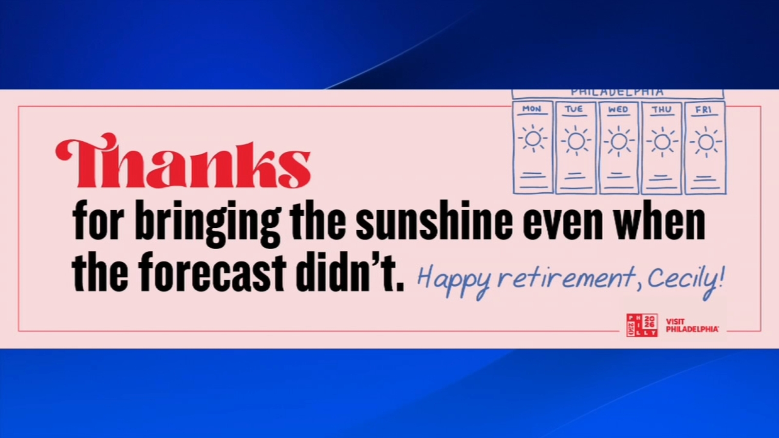 New Billboards Pay Tribute to Cecily Tynan Ahead of Her Action News Retirement