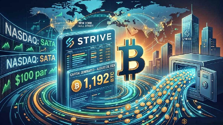 Strive’s SATA Generates Enough Funding to Buy 1,192 Bitcoin This Week