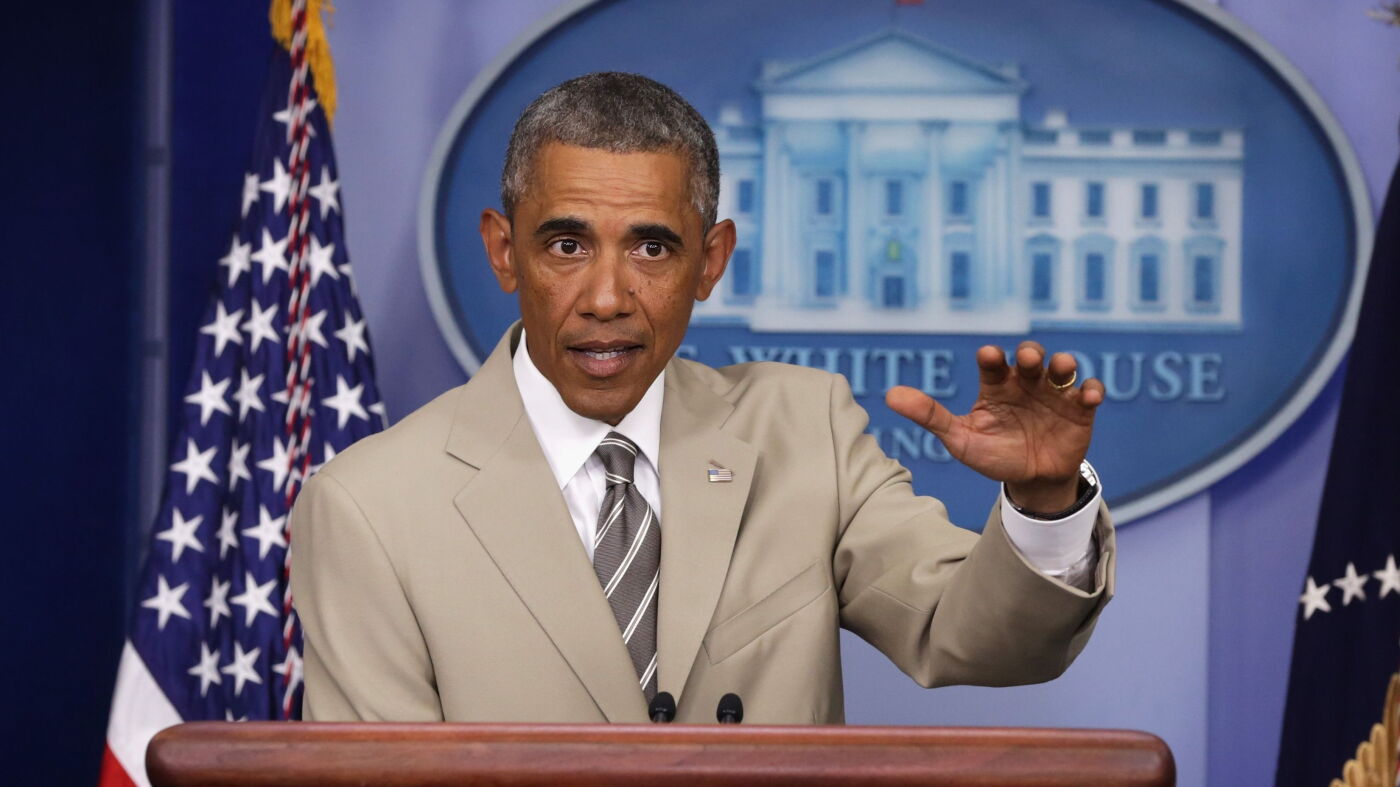 The Quest to Find Former President Obama’s Infamous Tan Suit