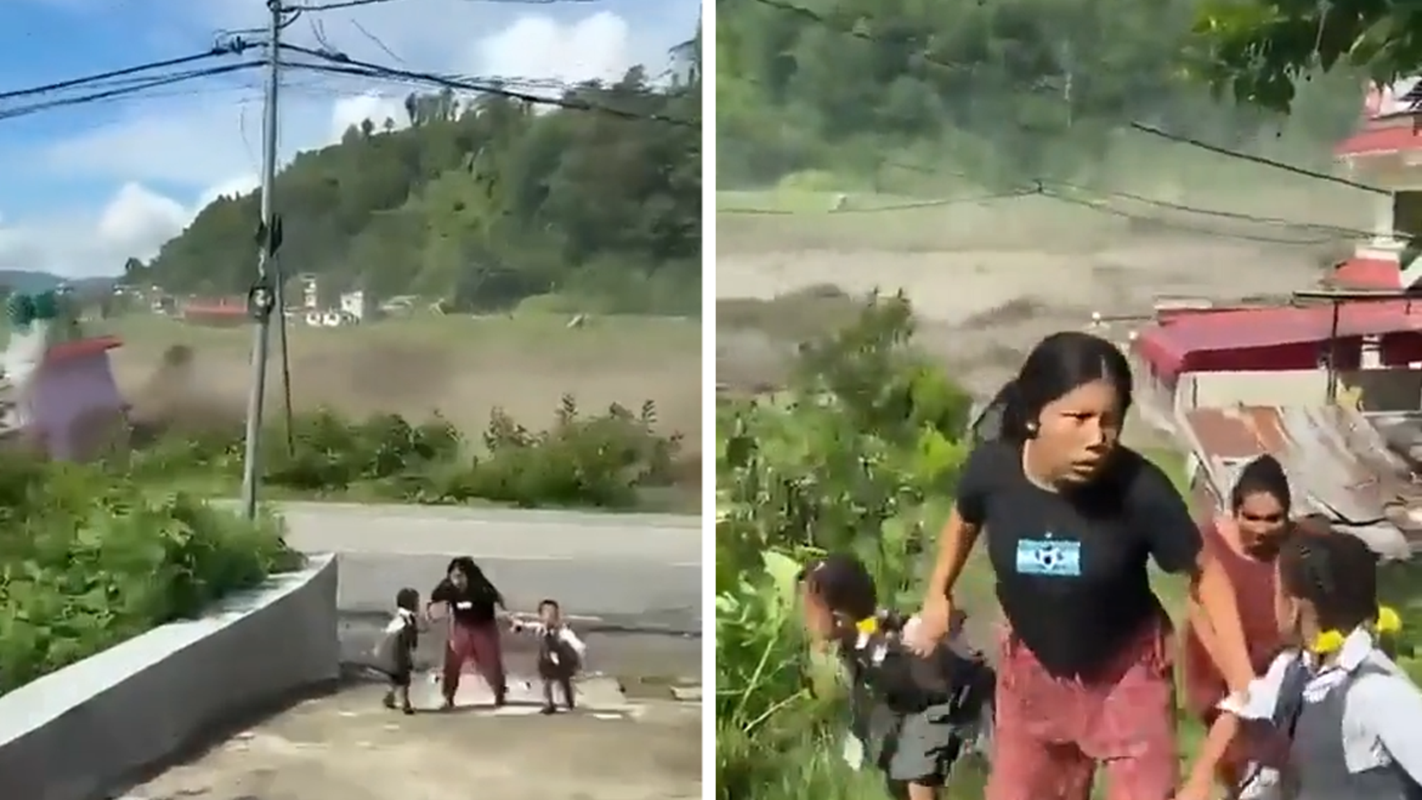 Woman Rescues 2 Children From Nepal Disaster in Dramatic Video