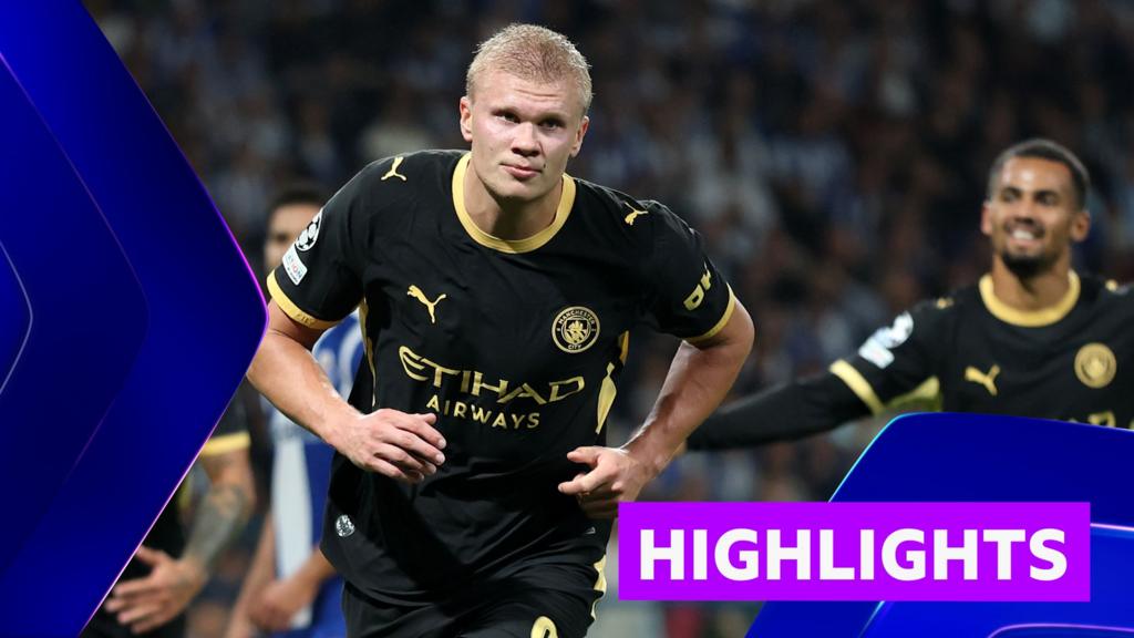 Haaland Scores Twice as Manchester City Secure Win at Porto
