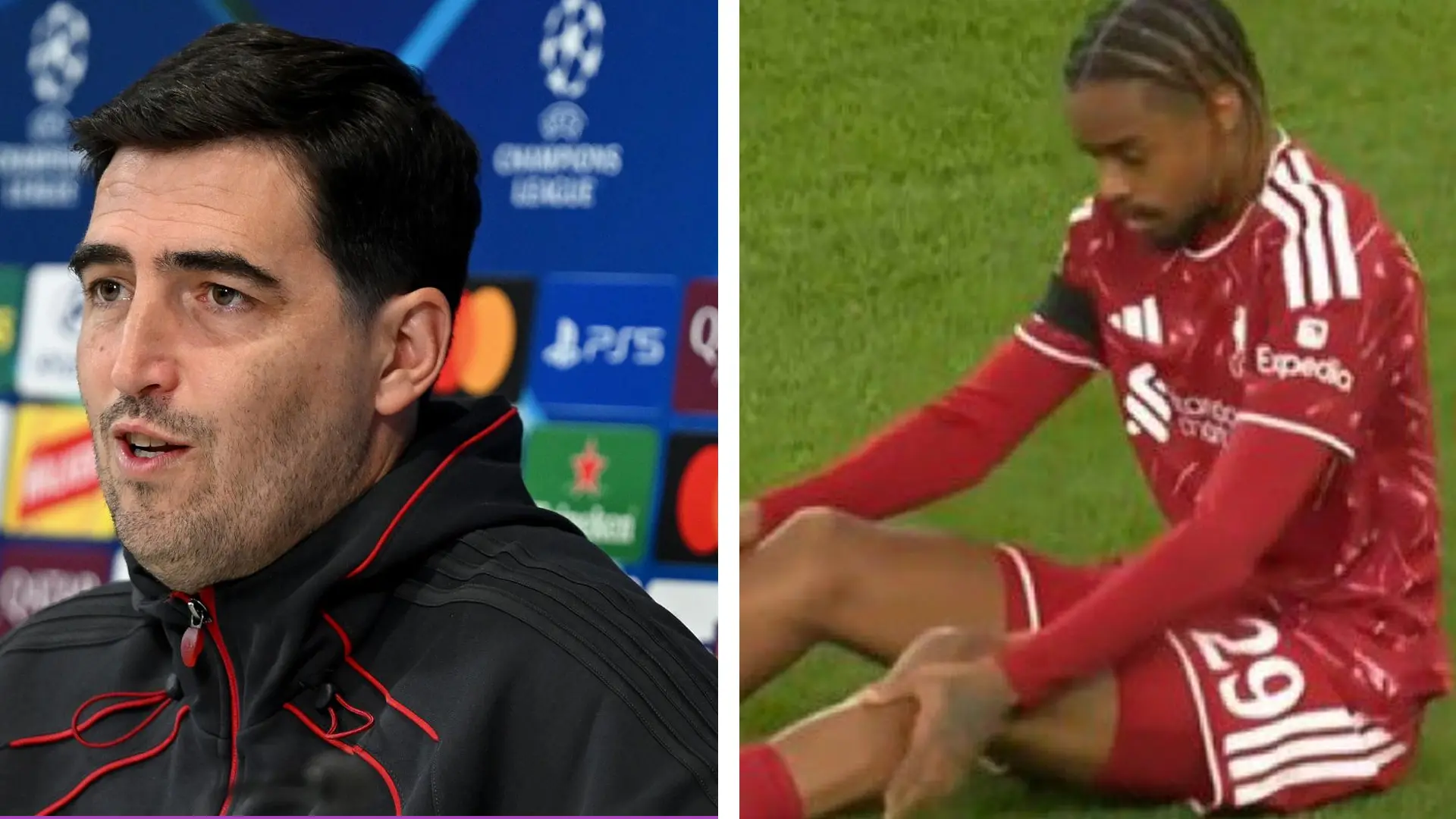 Andoni Iraola delivers Bradley Barcola injury update after Atletico Madrid win: ‘We are rushing him’