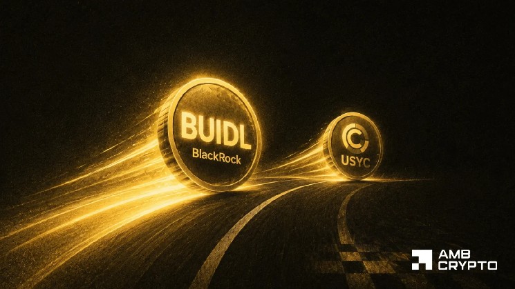 BlackRock’s BUIDL Outpaces Circle’s USYC as Tokenized Treasury Race Heats Up