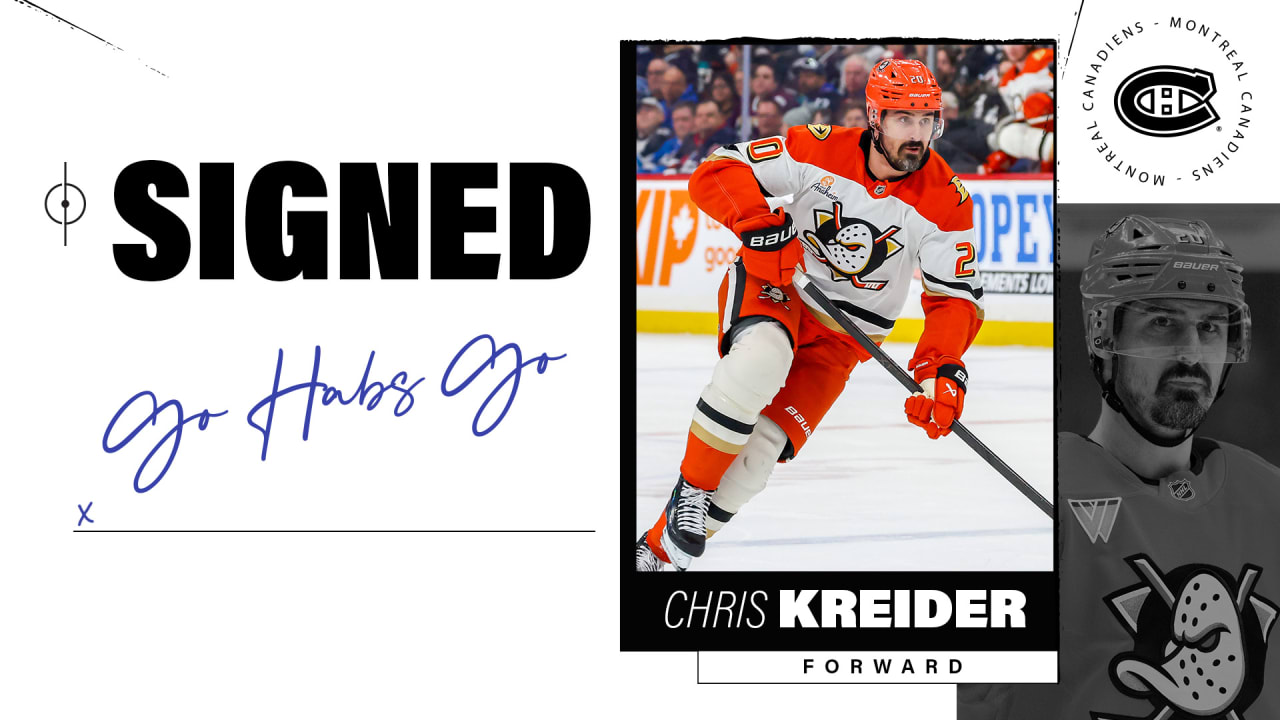 Chris Kreider Signs One-Year Contract