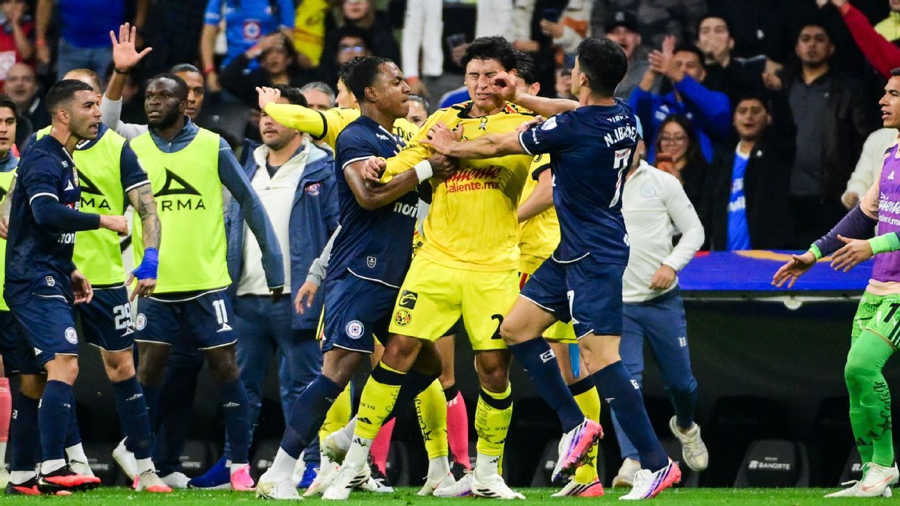Cruz Azul vs. América: Scuffle Erupts, No Red Cards Issued