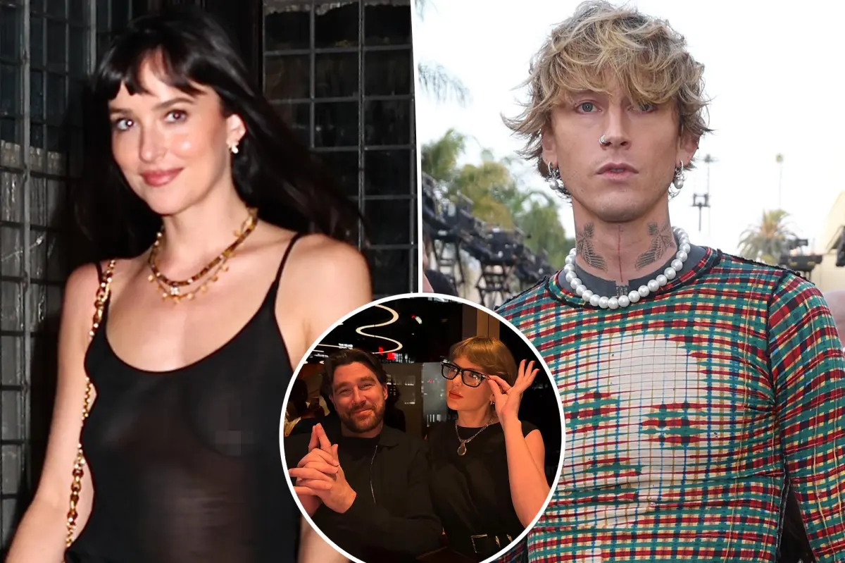 Dakota Johnson and Machine Gun Kelly Escape to Taylor Swift’s NYC Apartment for Date Night: ‘They hit it off’
