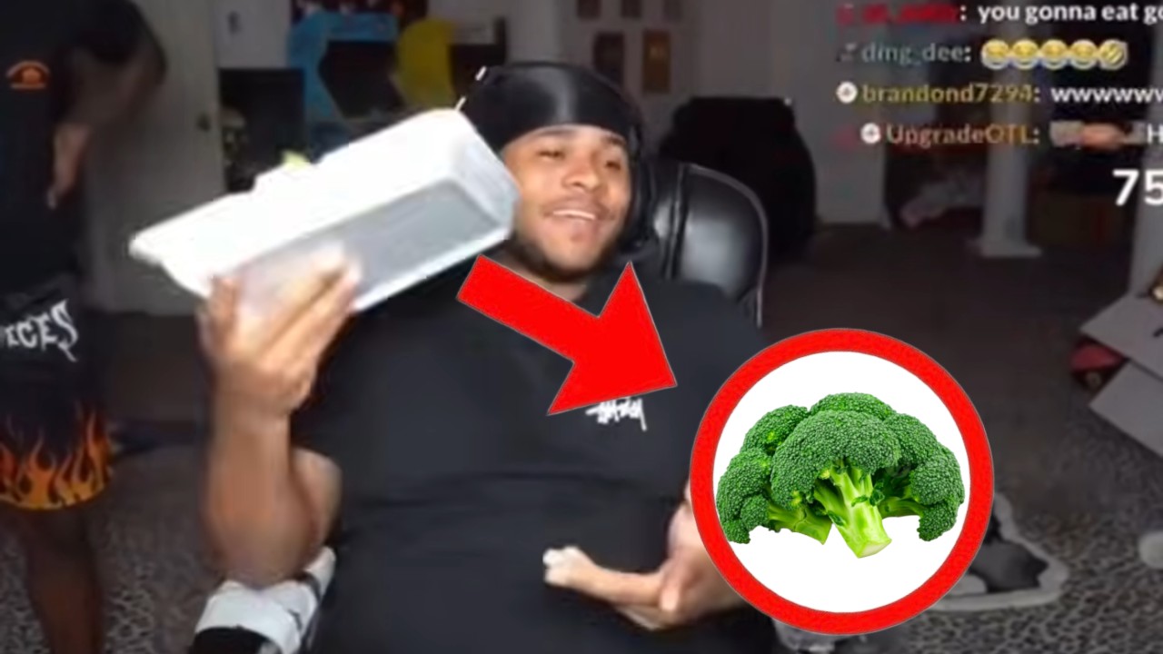 Dramatic Video Edit of Streamer ‘Fanum’ Throwing Broccoli Becomes a Procrastination Meme on YouTube and TikTok