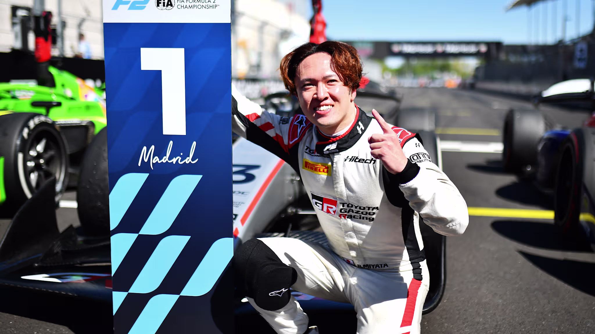 F2: Ritomo Miyata claims impressive maiden victory in Madrid Sprint Race