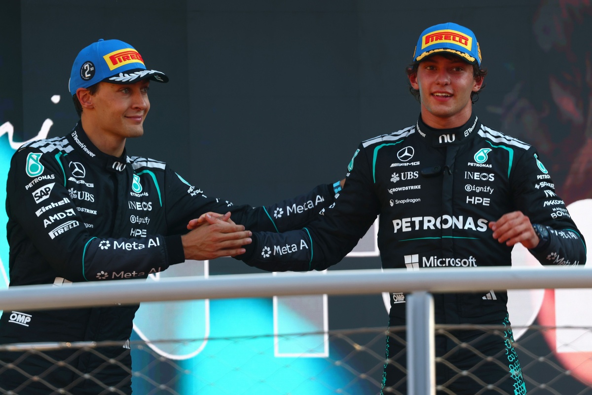 George Russell “not even thinking” of F1 title comeback; Kimi Antonelli “in control”