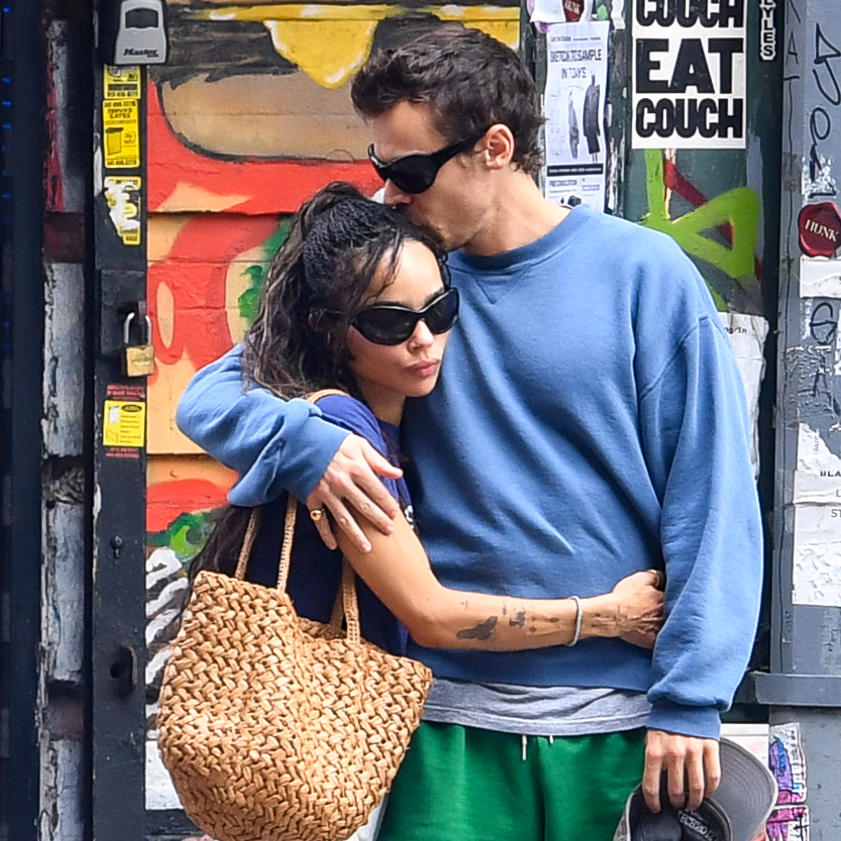 Harry Styles and Zoe Kravitz Photographed in Rare Kiss, a ‘Sign of the Times’ Moment