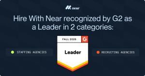 Hire With Near Named G2 Leader in Staffing and Recruitment Agencies