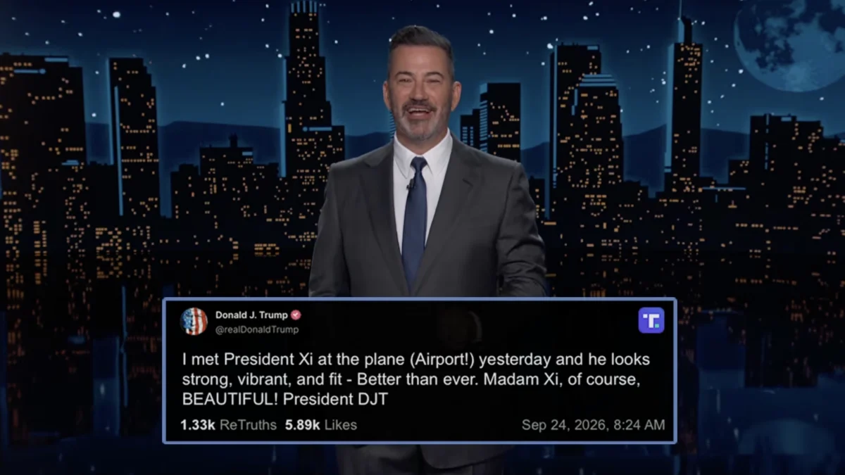 Jimmy Kimmel Roasts Trump’s Meeting With Xi Jinping