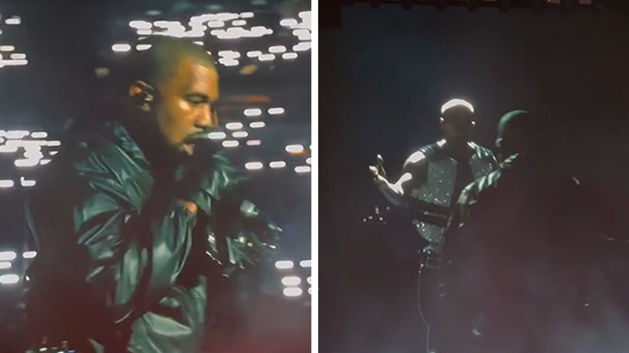 Kanye West Surprises Fans at Usher & Chris Brown’s Tour