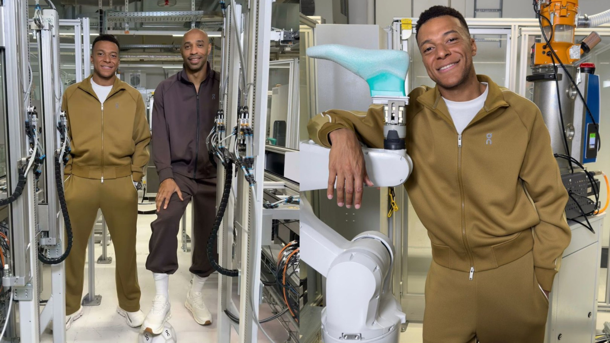 Kylian Mbappé Tours On’s Factory as Thierry Henry Turns the Visit Into a Soccer Challenge
