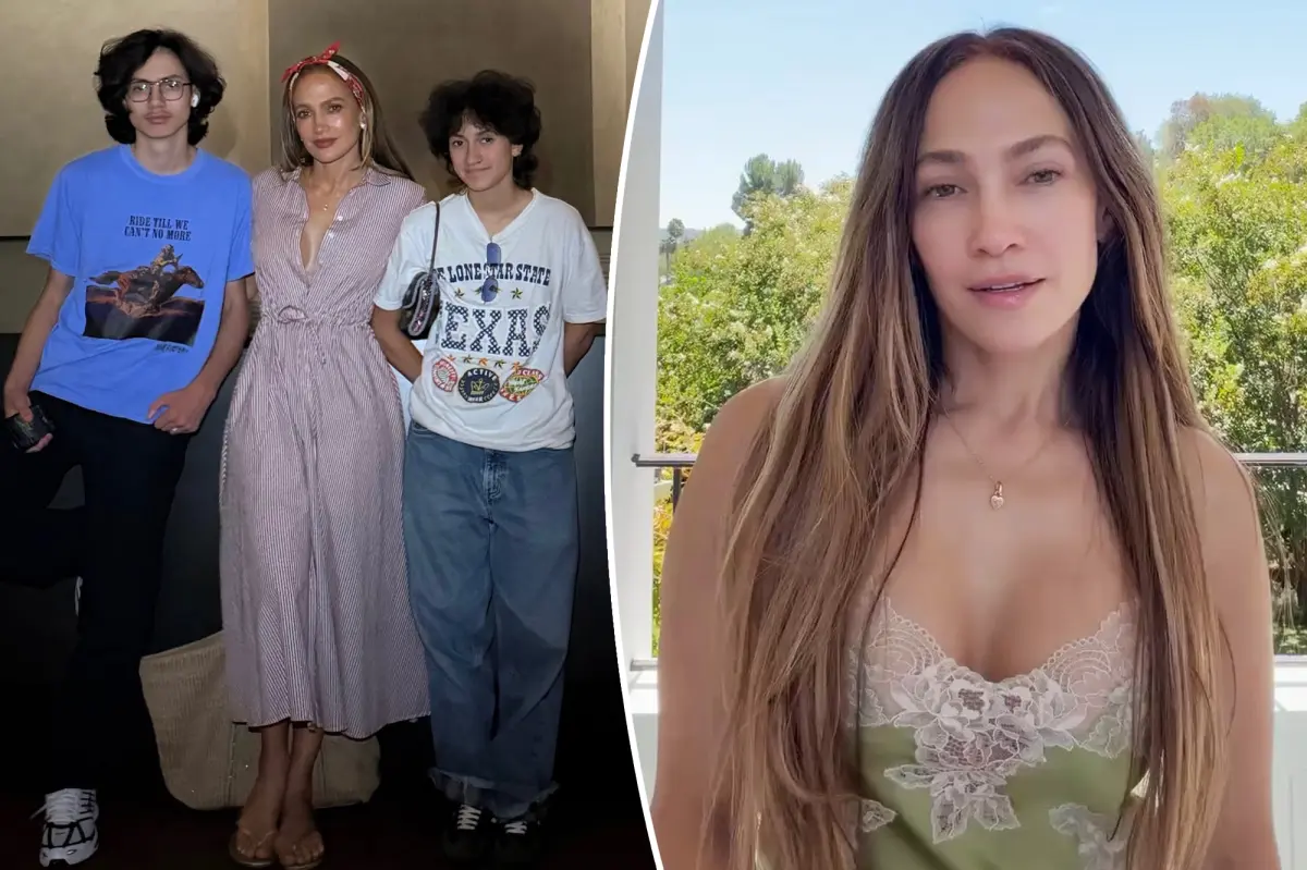Makeup‑Free Jennifer Lopez Admits She’s Been ‘Crying’ as Twins Leave for College, Becoming an Empty Nester