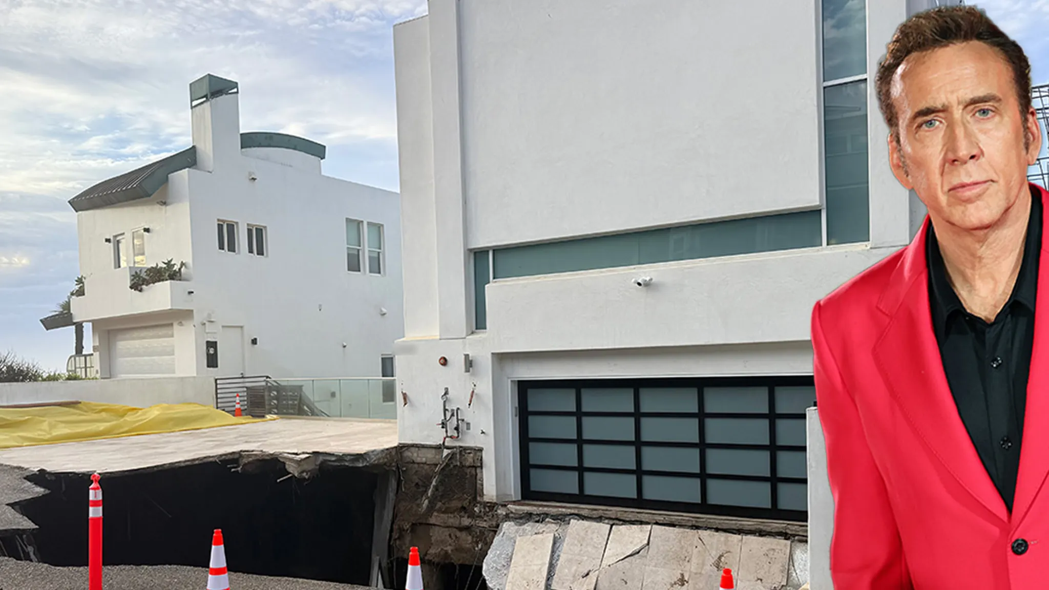 Massive Sinkhole Opens Outside Nicolas Cage’s Malibu Home