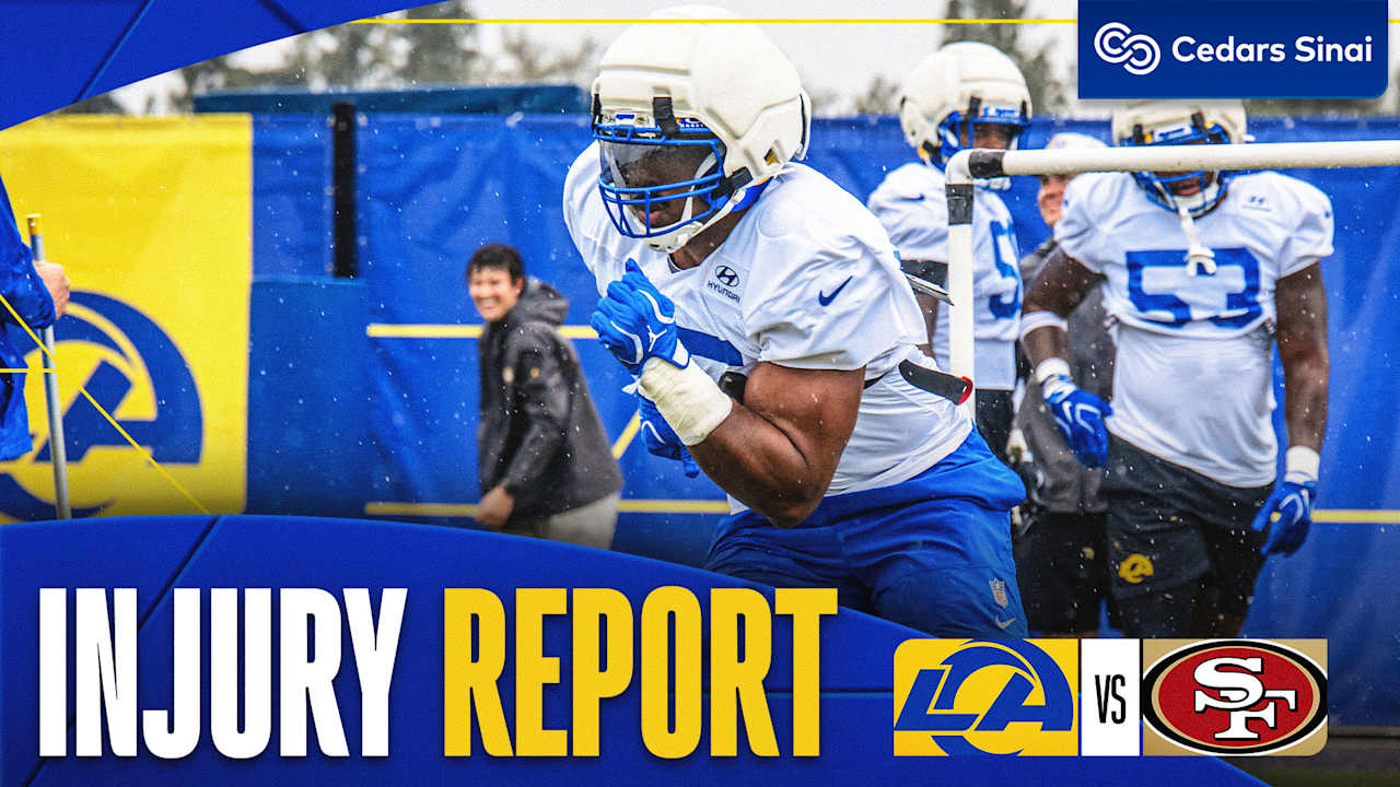 Rams Week 1 Injury Report vs. 49ers: Aaron Donald Ruled Out; Myles Garrett Listed Without Designation