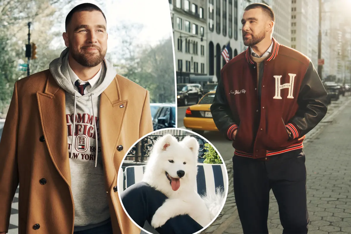 Travis Kelce and Taylor Swift’s Dog Makes Fashion Debut Alongside Kelce in Tommy Hilfiger Campaign
