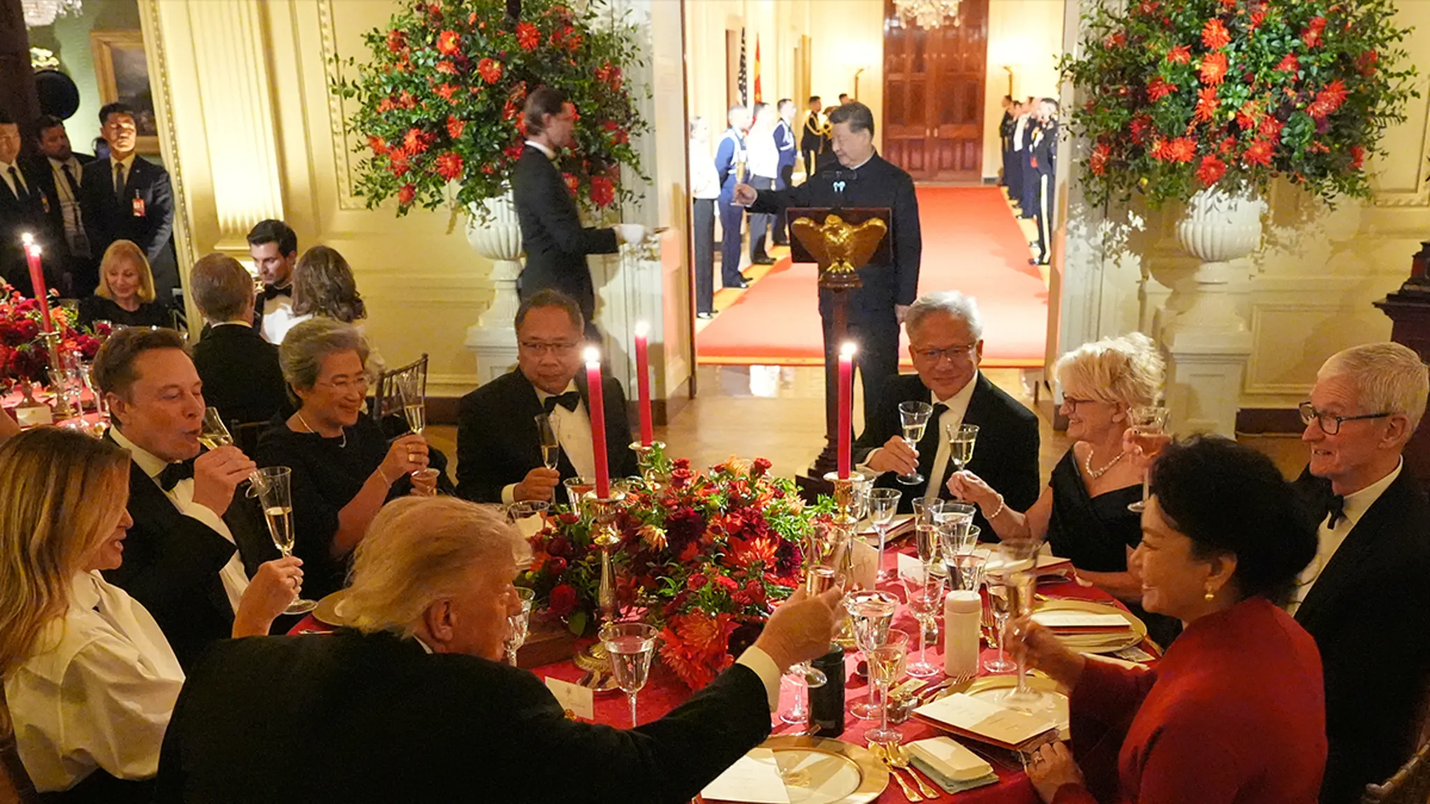 Trump’s State Dinner Table Seats Billionaires Worth a Combined $1.13 Trillion