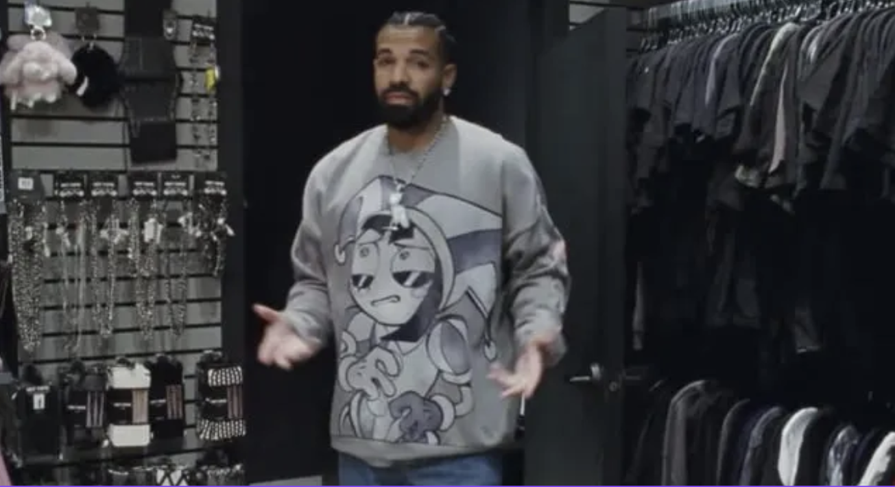 Why Is Drake Wearing a Pomni Shirt?