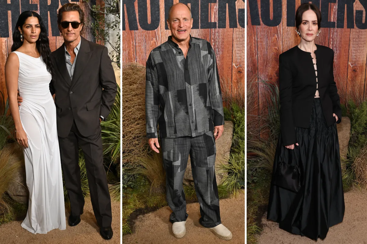 ‘Brothers’ LA Premiere Red Carpet: Matthew McConaughey, Woody Harrelson, Sarah Paulson and More